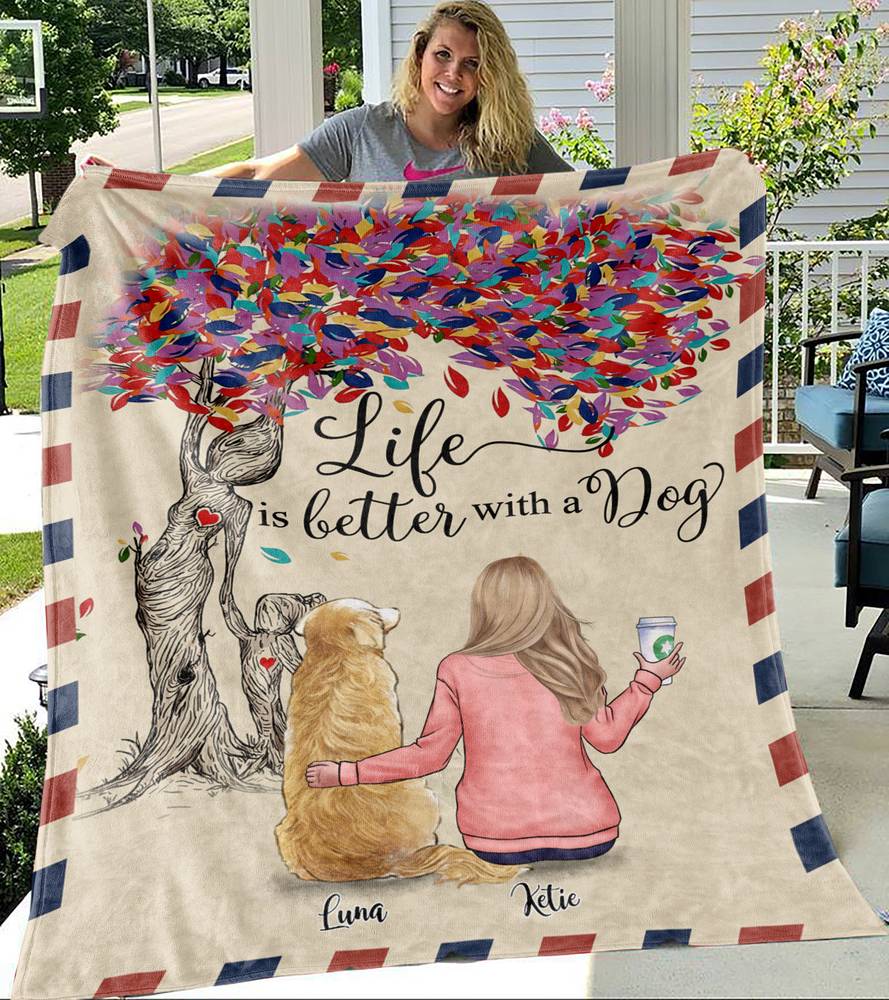 dog custom blanket