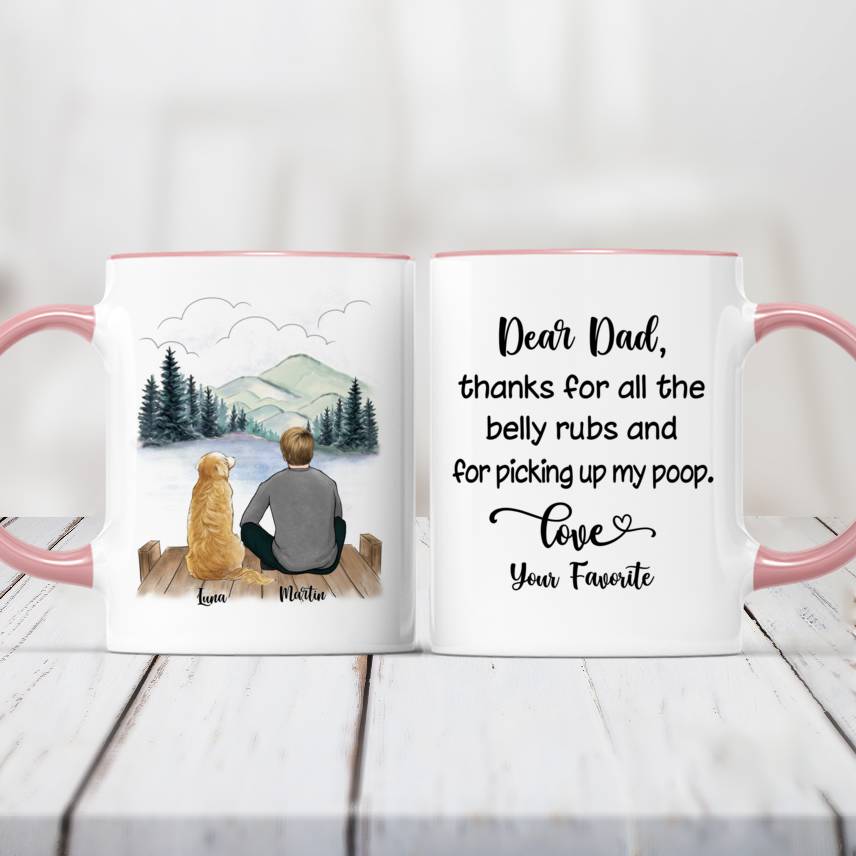dear daddy dog mug