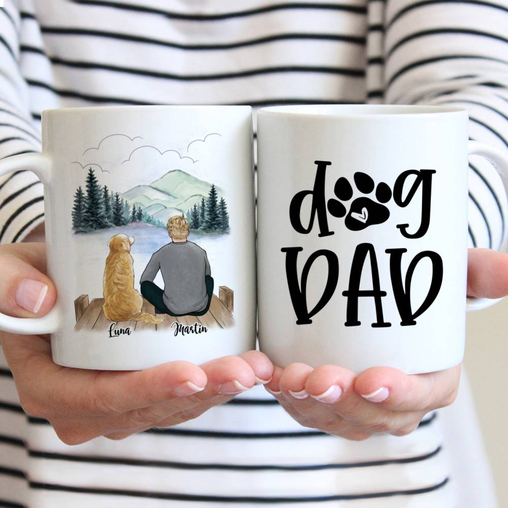 personalized dog dad mug
