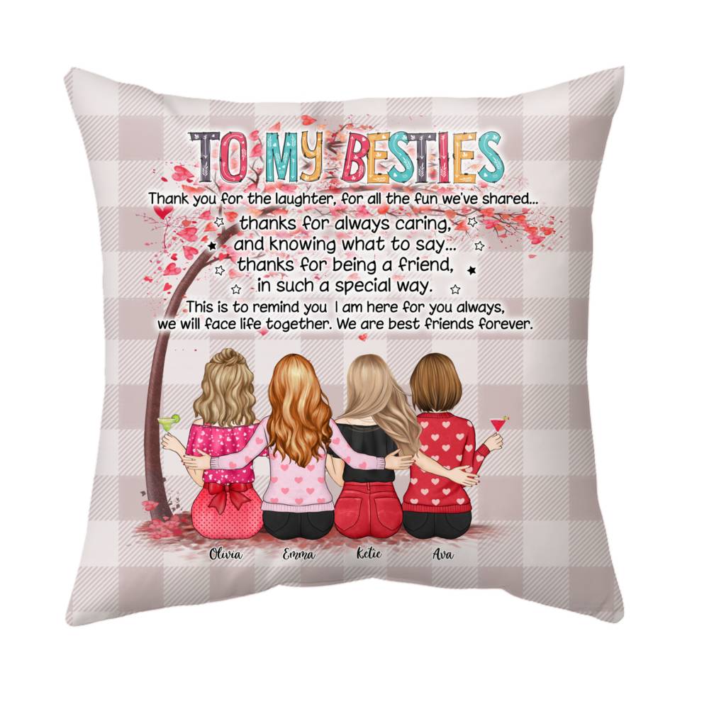 personalized best friend pillows