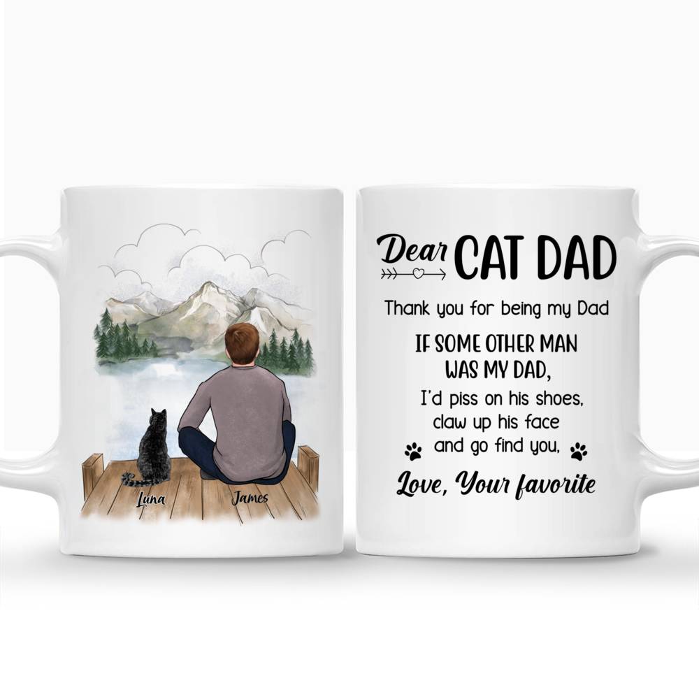 personalized cat dad mug