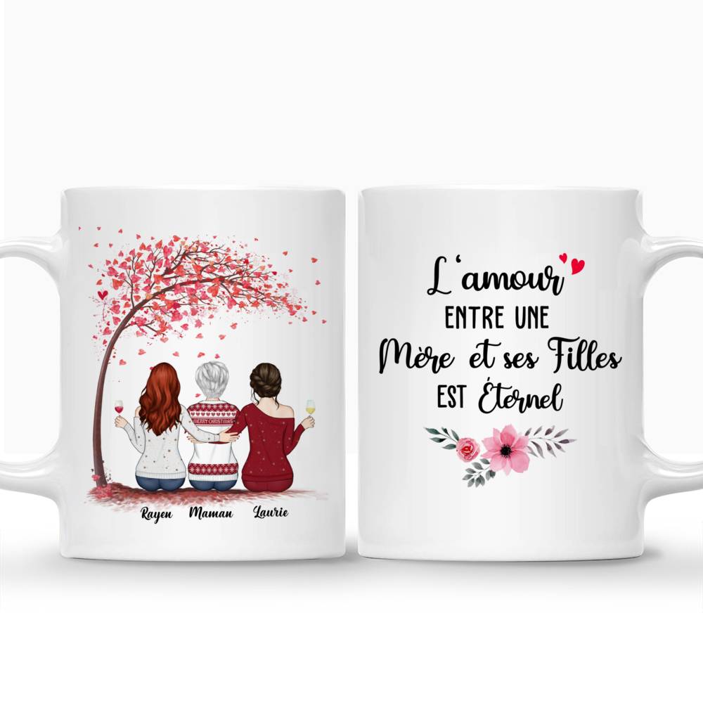 Personalized Mug Mere Filles L Amour Entre Une Mere Et Ses Filles Est Eternel N French