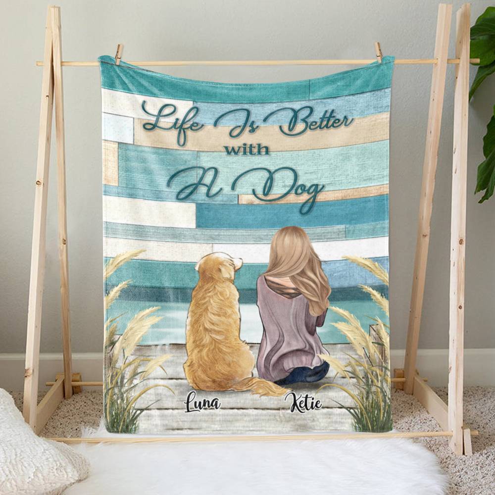 personalized fleece dog blanket