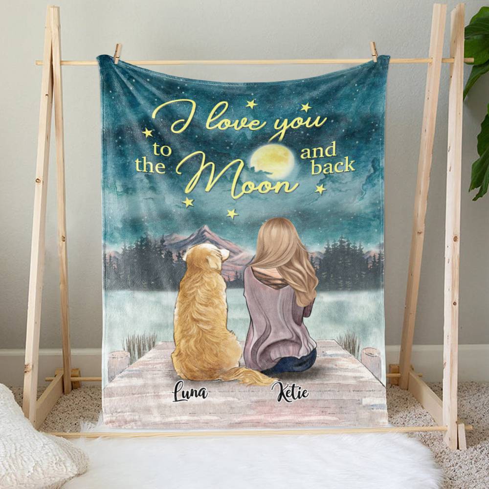 personalized blankets with dog